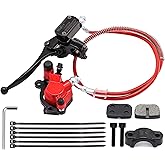 Upgraded Mini Bike Brake kit Hydraulic Brake Assembly of the Left 7/8" Handlebars for Predator 79cc 97cc 2.8hp Baja Doodle Bu