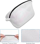 Flintronic Shoe Wash Bag 2 Pack Laundry Mesh Bags Zipper Travel Durable view 3