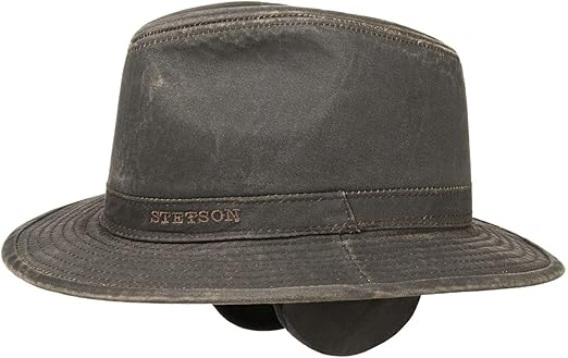 stetson hat with ear flaps