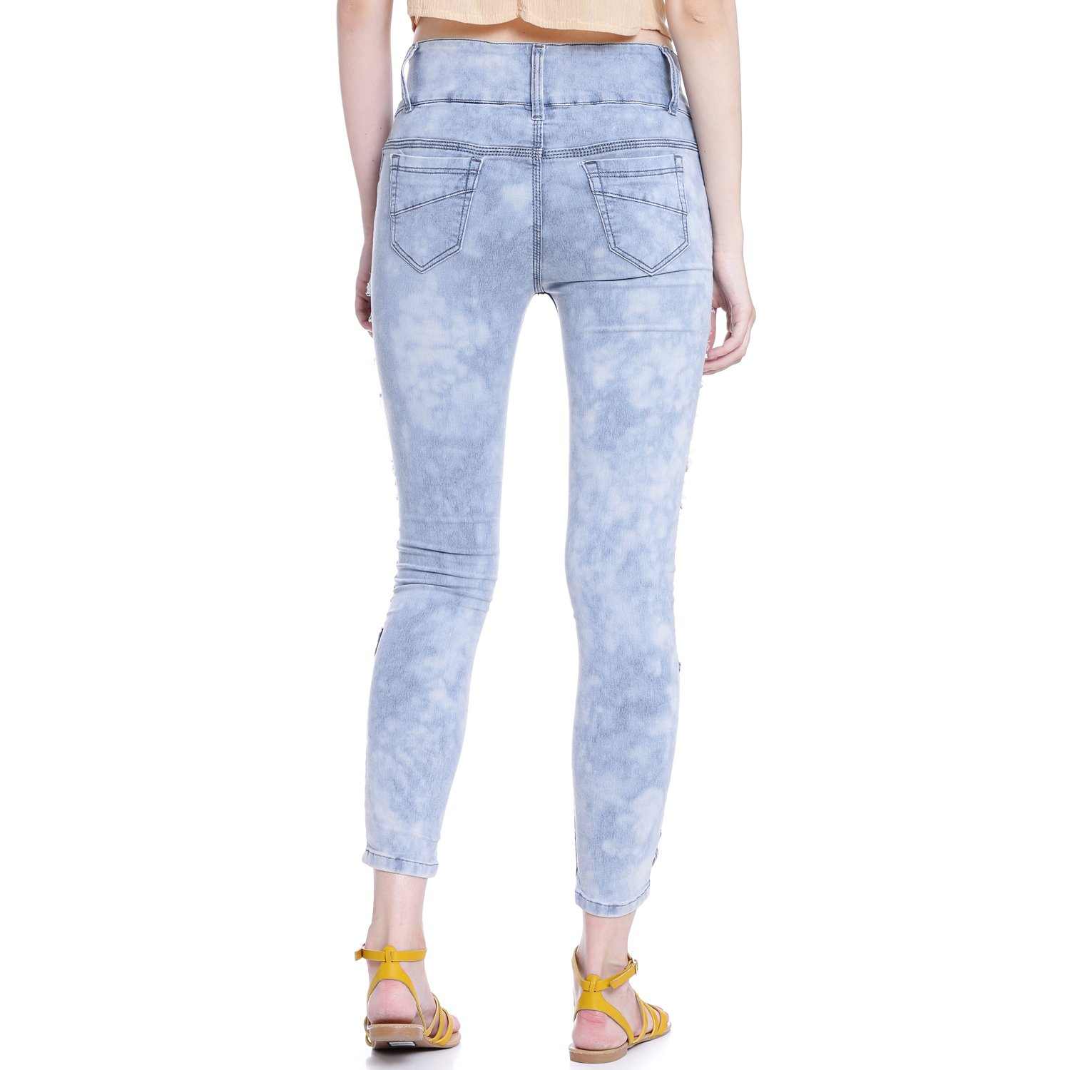 broadstar women denim ice blue jeans