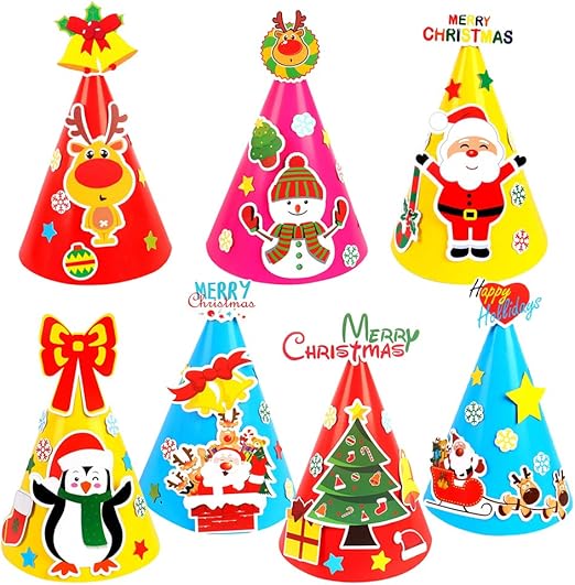 christmas paper hats