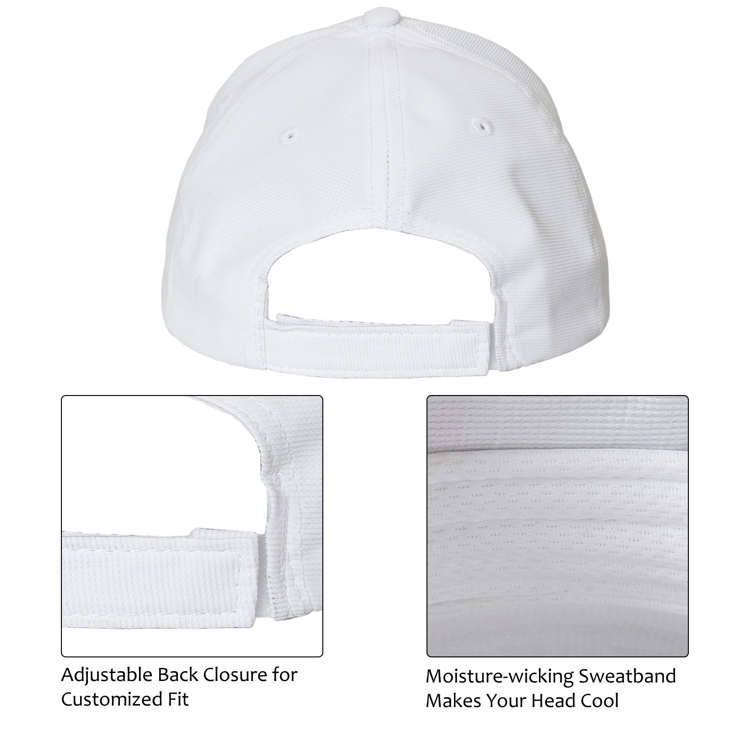 Tirrinia Unisex American Flag Embroidered Baseball Cap Adjustable Sports Golf Cap White