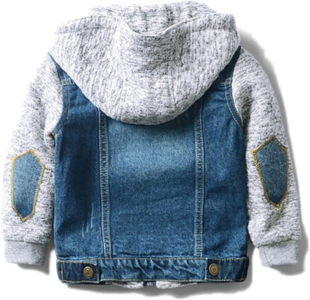 LJYH Boys' Basic Denim Jacket Trucker Jacket Stylish Fashion Trendy Coat: Clothing