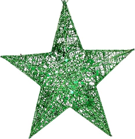 Amazon Co Jp Kindoyo クリスマスツリートップ幸せを運ぶシャイニングスタークリスマス スター 星 アレンジ オーナメント ホーム キッチン