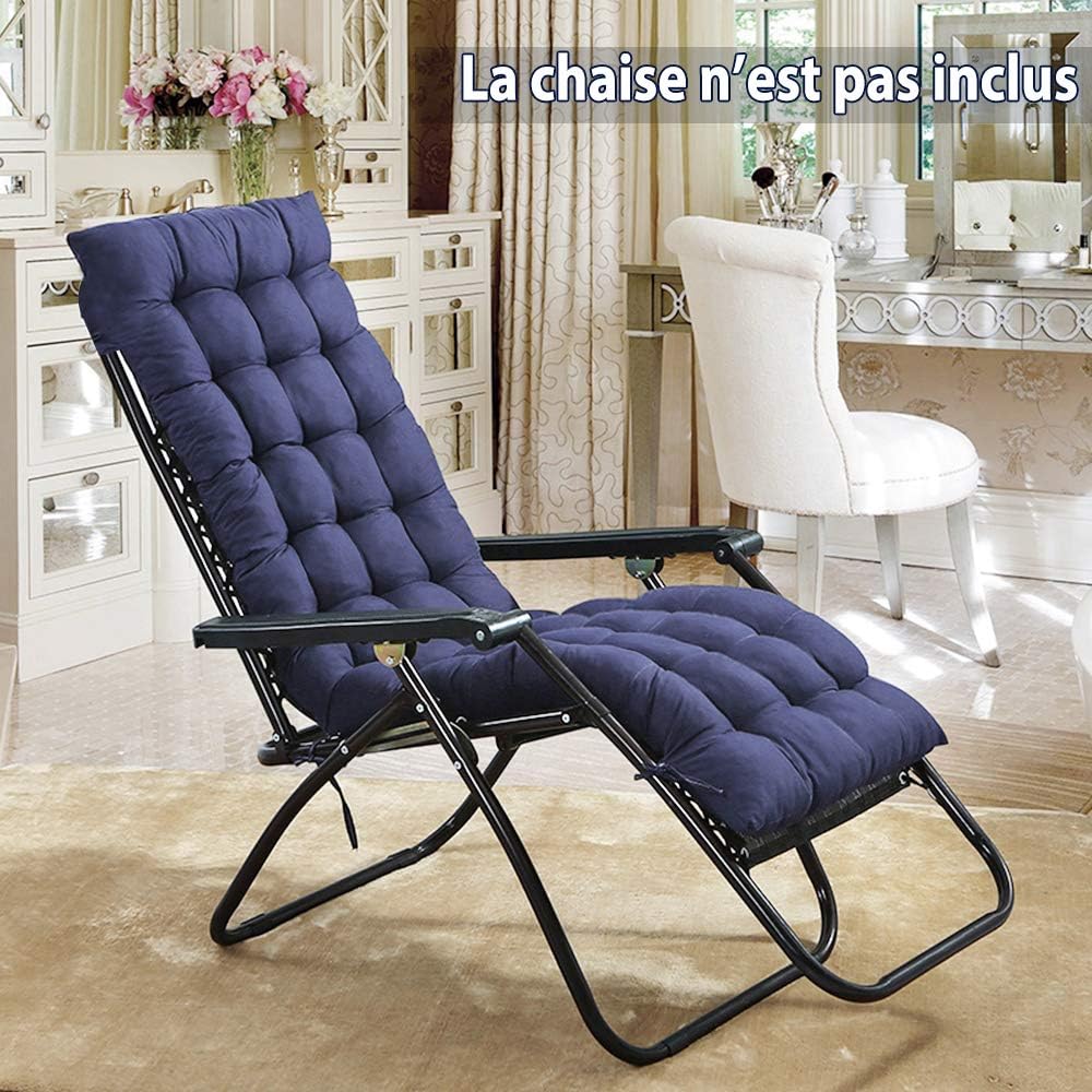 Jardin Bains De Soleil Rouge Hootecheu Coussin Chaise Longue Jardin Antiderapant Coussin Transat Bain De Soleil Epais Incliable Pour Fauteuil Relax Linterieur Ou Lexterieur 170x 53x 7 Cm