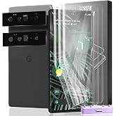 Cmiuubrer Screen Protector for Google Pixel 6 Pro Flexible TPU Film (NOT Glass) with Tempered Glass Camera Lens Protector 3+2 Pack. Easy Installation, Self-Healing HD Clear Screen Protector