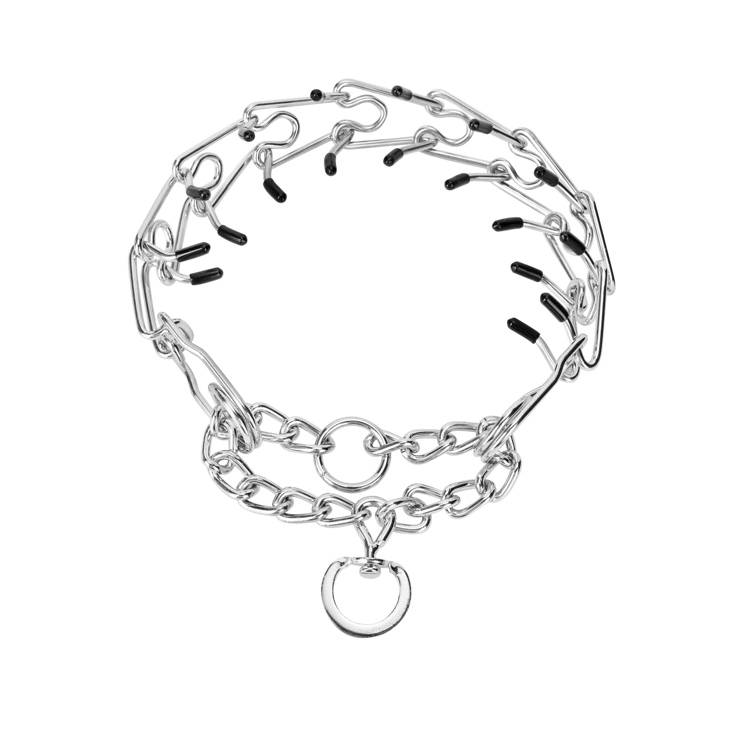 Photo 1 of Azinoo Adjustable Pinch Dog Training Collar?Prong Collars?No Pull Dog Collar for Small Medium Large Dogs 20 in, 3 mm(Max Neck 16in)