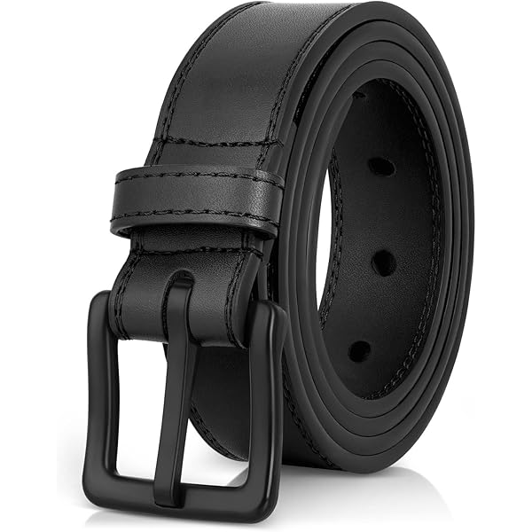 XZQTIVE Men's Metal Free Belt Hypoallergenic Leather Belts For