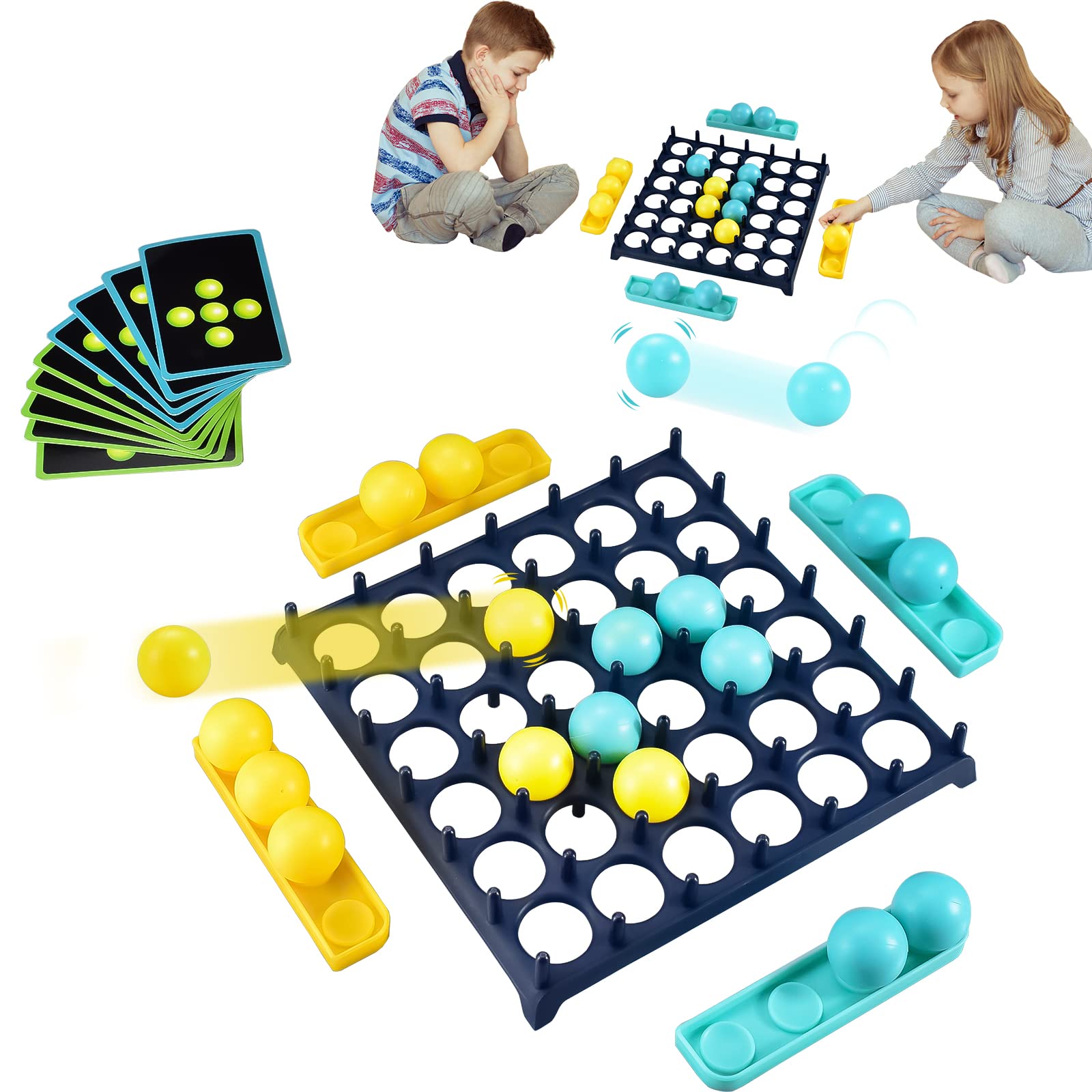 Photo 1 of Bounce Ball Game, Board Games for 3-10 Year Olds, Family Games for Kids and Adults, Bounce Ball Game Fun Gifts for 3+ Year Old Boys Girls