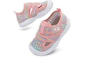 JIASUQI Toddler Boys Girls Water Shoes Breathable Qucik Dry Sport Swim Shoes Outdoor Lightweight Barefoot Beach Sandals