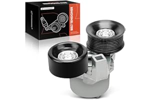 A-Premium Belt Tensioner Assembly with Pulley Compatible with Ford Excursion 2000-2003, F-250 F-350 Super Duty, E-350 E-450 S