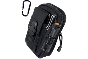 Tactical Pouch Multipurpose Waist Bag Tactical Holster Military Waist Belt Bag Wallet Pouch Purse Phone Case with Zipper Comp