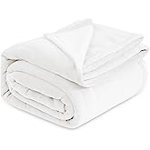 Bedsure GentleSoft Fleece Blankets King Size White - Bed Blanket Soft Lightweight Plush Cozy Fuzzy Luxury Microfiber, 108x90 inches