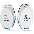 Ultrasonic Pest Repellent Control 2025 (2-Pack), Plug in Home, Flea, Rats, Roaches, Cockroaches, Fruit Fly, Rodent, Insect, Indoor and Outdoor Repeller, Get Rid of Mosquito, Ant Cricket Spider