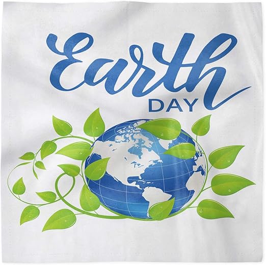 Amazon Com Ambesonne Earth Day Decorative Napkins Set Of 4