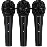 Behringer ULTRAVOICE XM1800S 3 Dynamic Cardioid Vocal and Instrument Microphones (Set of 3)