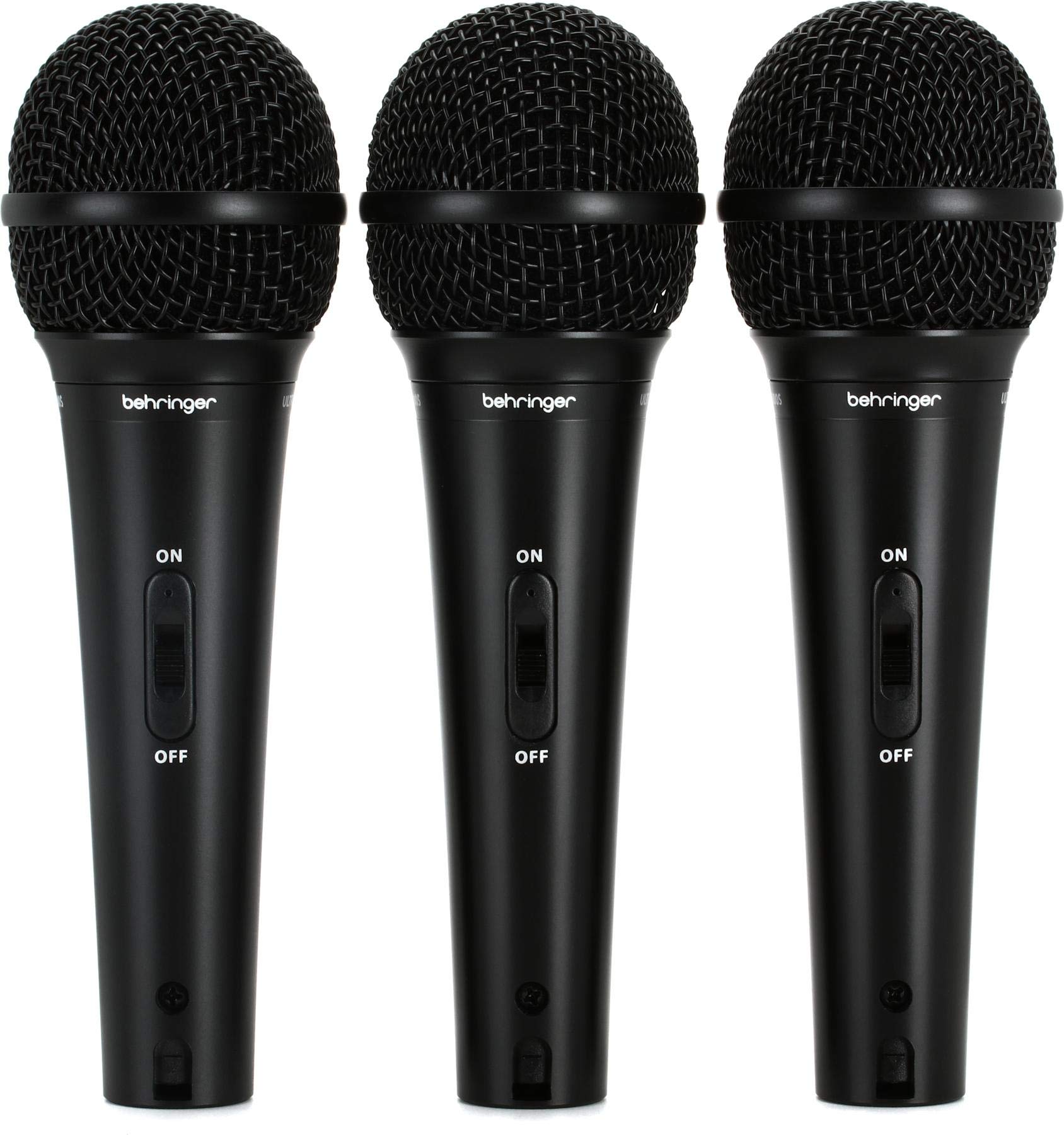 Behringer ULTRAVOICE XM1800S 3 Dynamic Cardioid Vocal and Instrument Microphones (Set of 3)