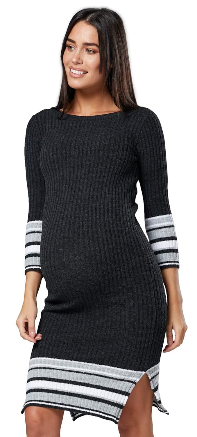 knitted midi jumper dress