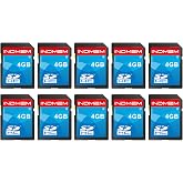 SD Card 4GB, 10 Packs Class 4 4GB Flash Memory Card MLC Standard Secure Digital Cards Camera Card