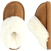 GIWONET Kids Slippers Girls Boys Faux Fur House Slippers Fuzzy Indoor Shoes Warm Memory Foam Soft Plush Bedroom Slides