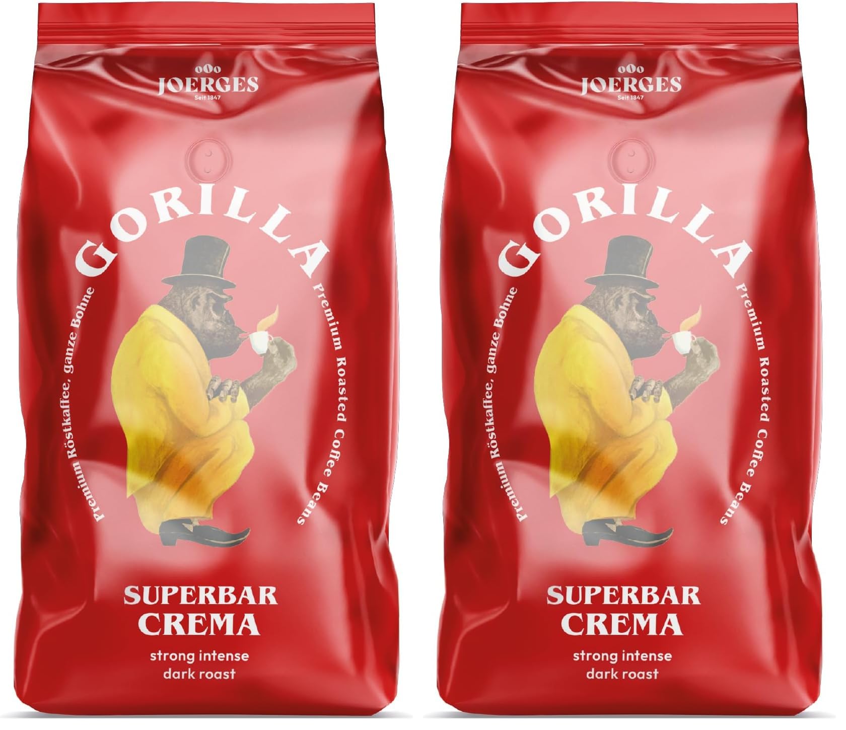 Joerges FF01GOSB Espresso Gorilla Super Bar Crema, 1 kg (2er Pack)