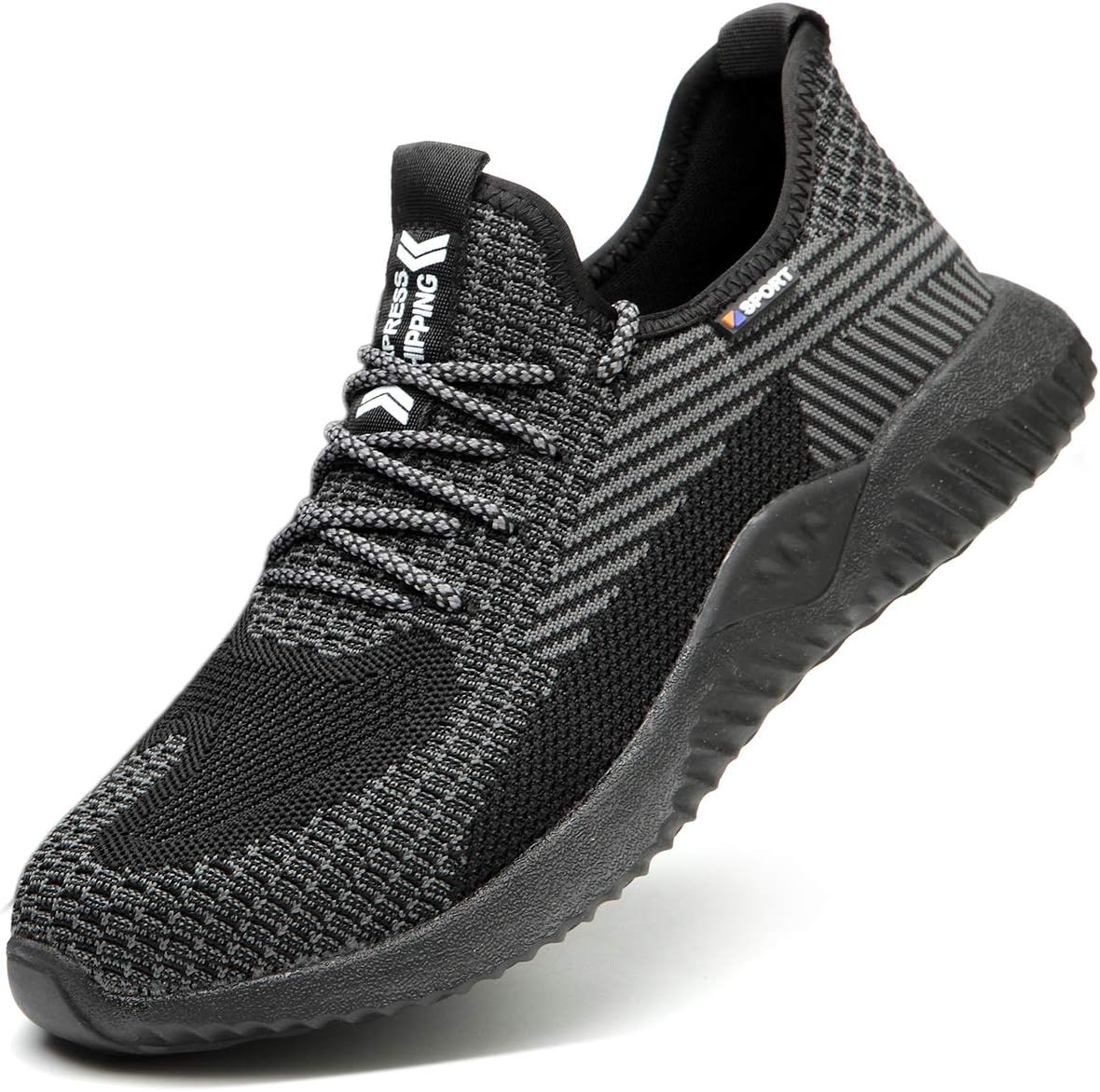 Safety Trainers Women Men Safety Shoes Lightweight Steel Toe Cap Safety Boots Mesh Breathable Industrial Work Shoes