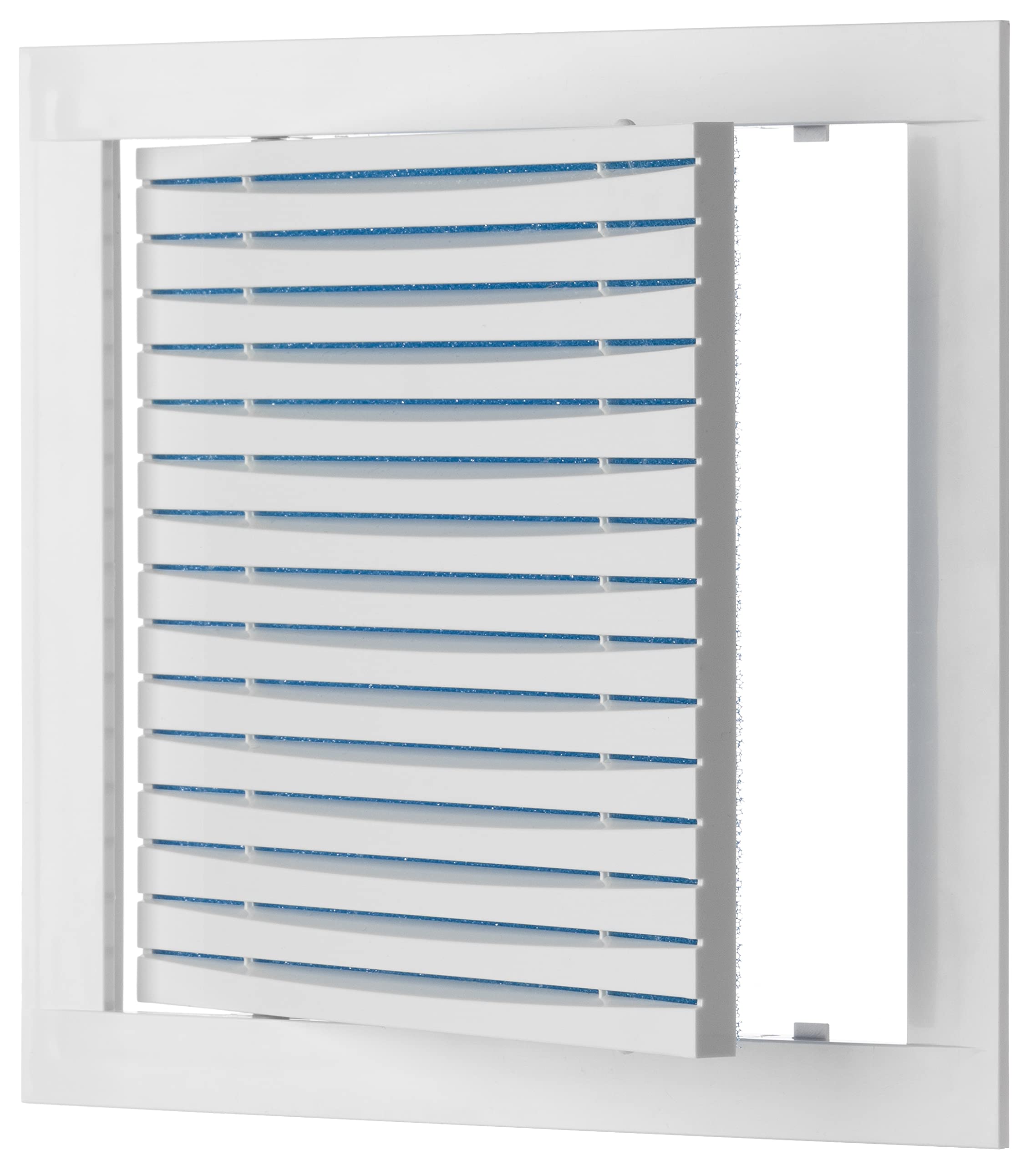 200x200mm / 8x8 inch White Plastic Ventilation Grille - Air Vent Cover with Filter - Inspection Hatch