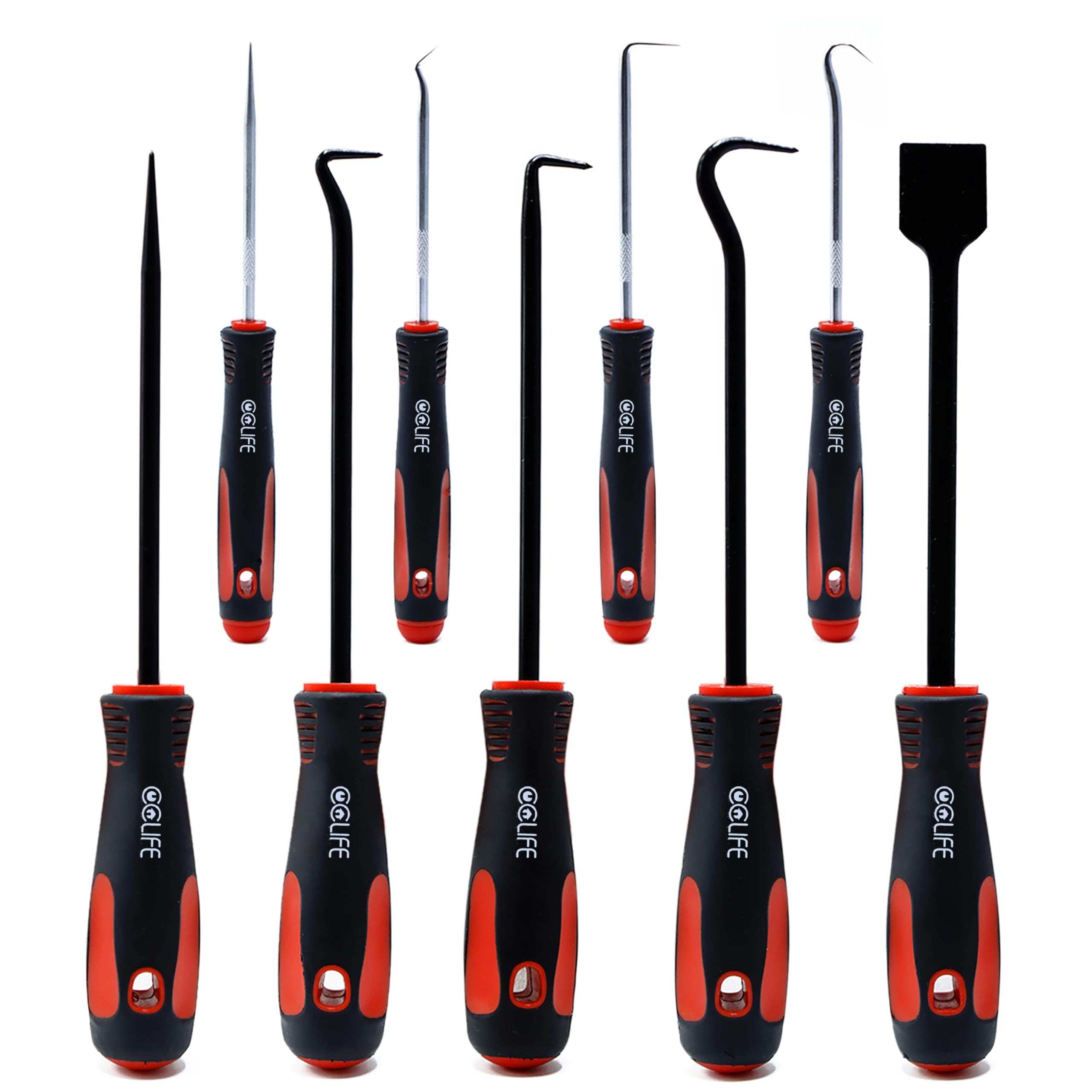 9 Piece Set Scraper Needle & Hook mounting Hook O-Ring Seal Removal Tool