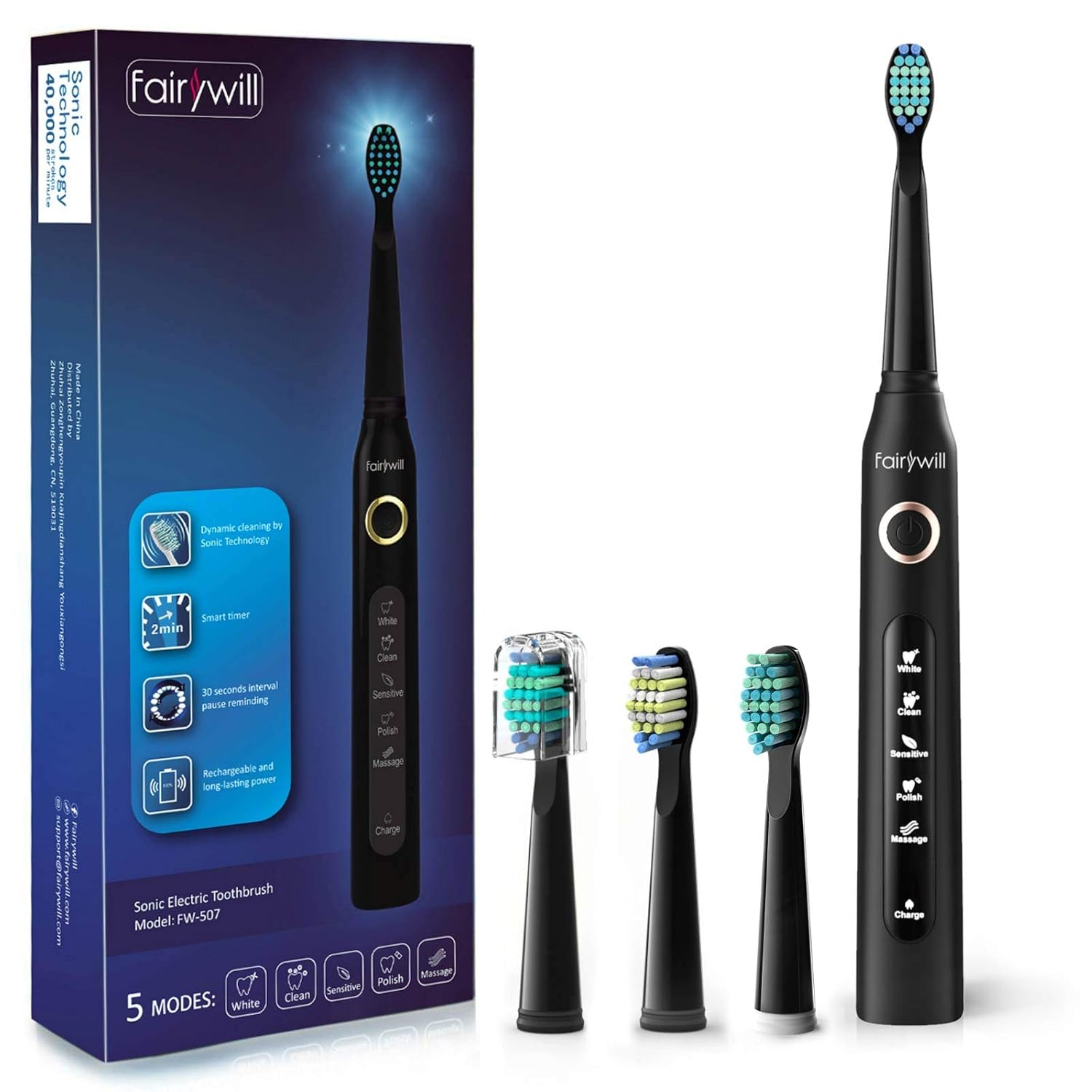 Save up to 35% on Fairywill Sonic Electric Toothbrush at Amazon