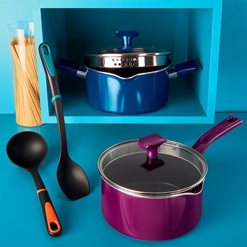 Chefclub by Tefal - Juego de Cocina (28 cm, olla 20 cm + Tapa, Cuchillo de Cocina Fresh Kitchen, 2 Tablas de Cortar, Libreto Receta G804S404