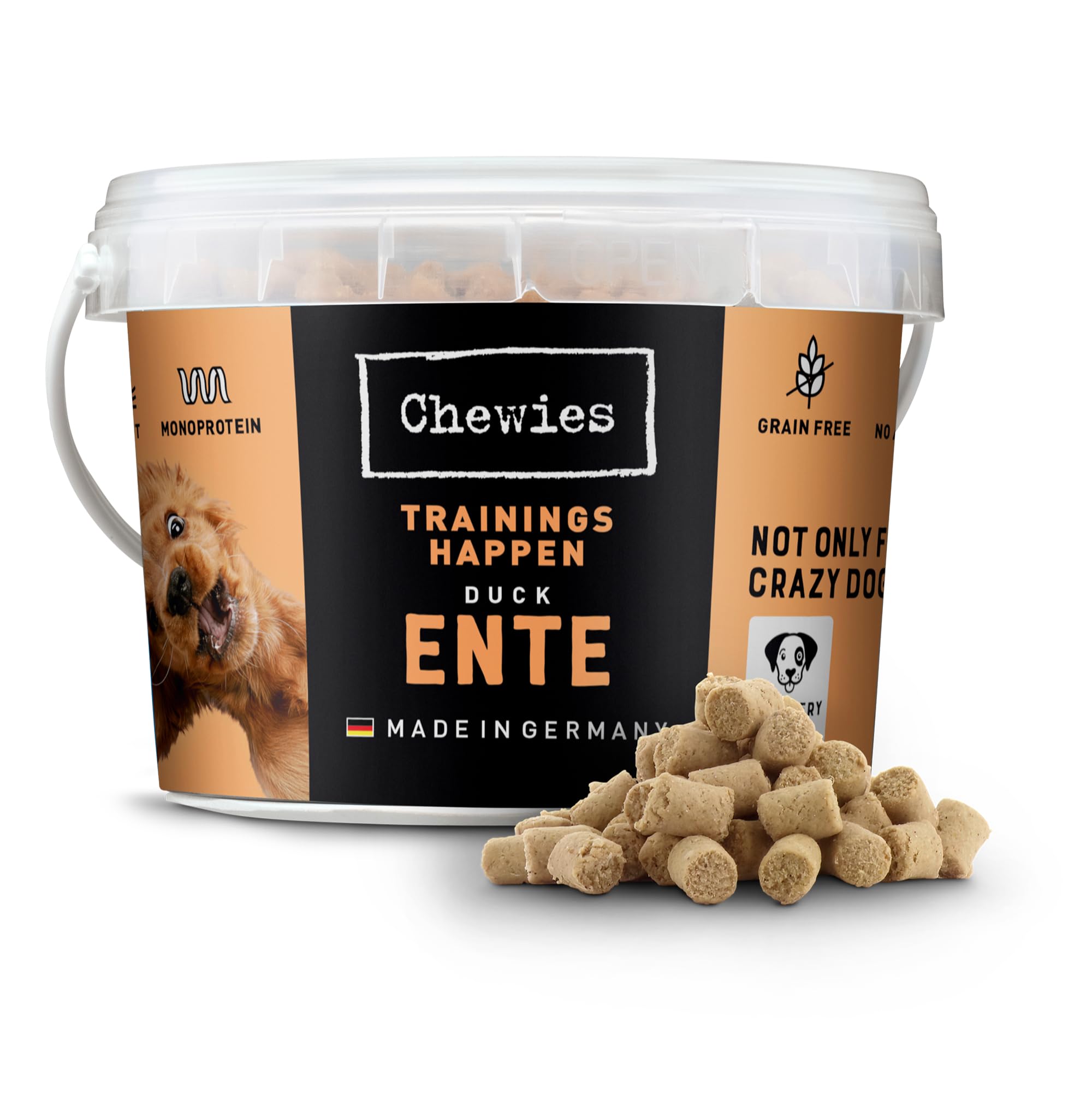 Chewies Training Bites - Monoprotein Snack for Dogs - Grain-Free and Sugar-Free - Soft Treats for Dog Training in 6 Hypoallergenic Varieties