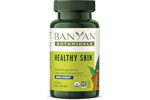 Banyan Botanicals Healthy Skin – Organic Skin Supplement – for Radiant and Healthy Looking Skin – 90 Tablets – Non-GMO Sustainably Sourced Vegan