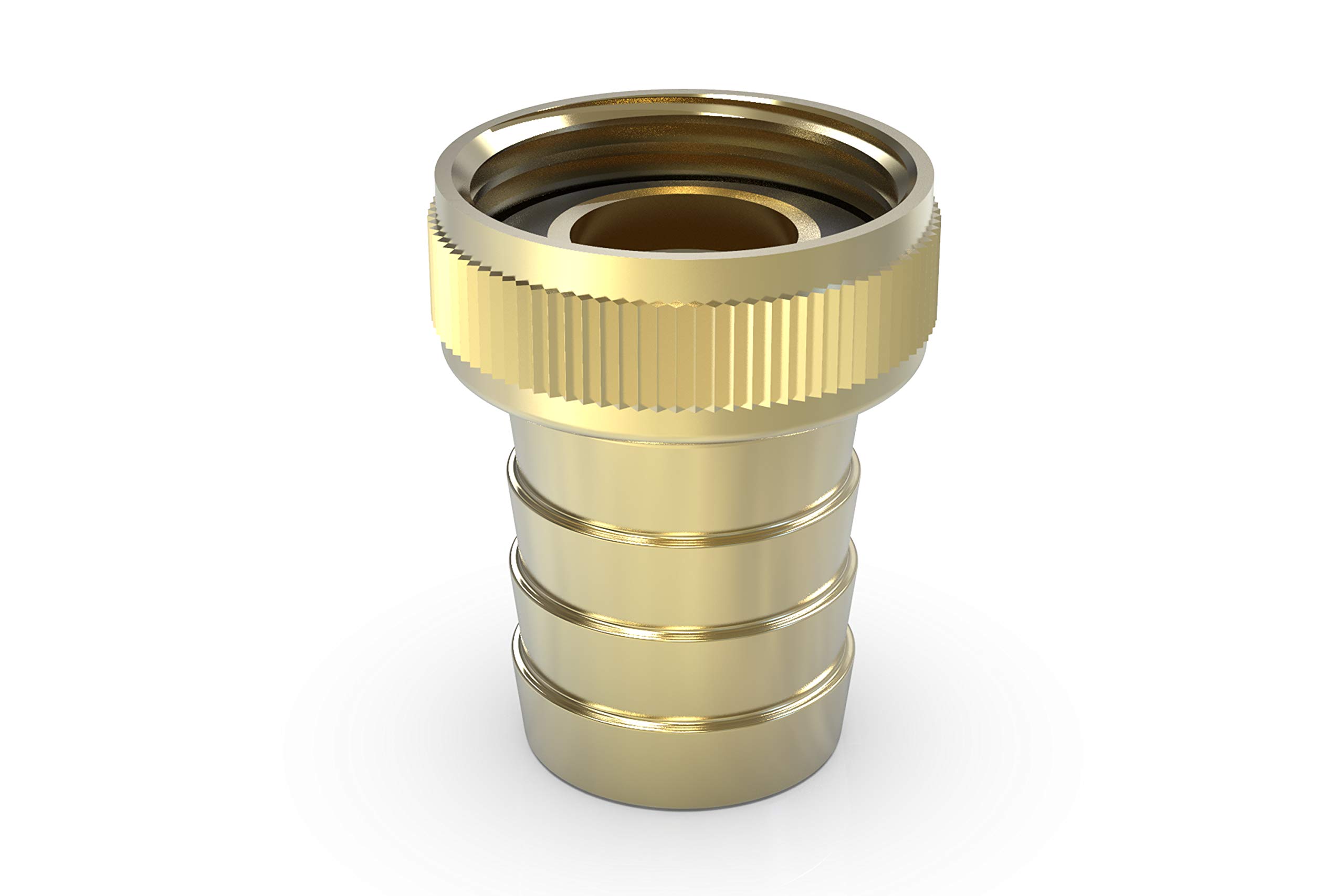 ABA Beul 55040.006.2 Hose Screw Connection Flat Sealing with knurled nut, Brass, 1 x 19