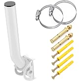Wireless Bridge Mount, Dual Screw Locking,160&deg; Adjustable J Pole AP Bracket | Dual screw design provides stronger fixing,160&deg; adjustable angle for outdoor WiFi bridge,router,antenna AP and signal device