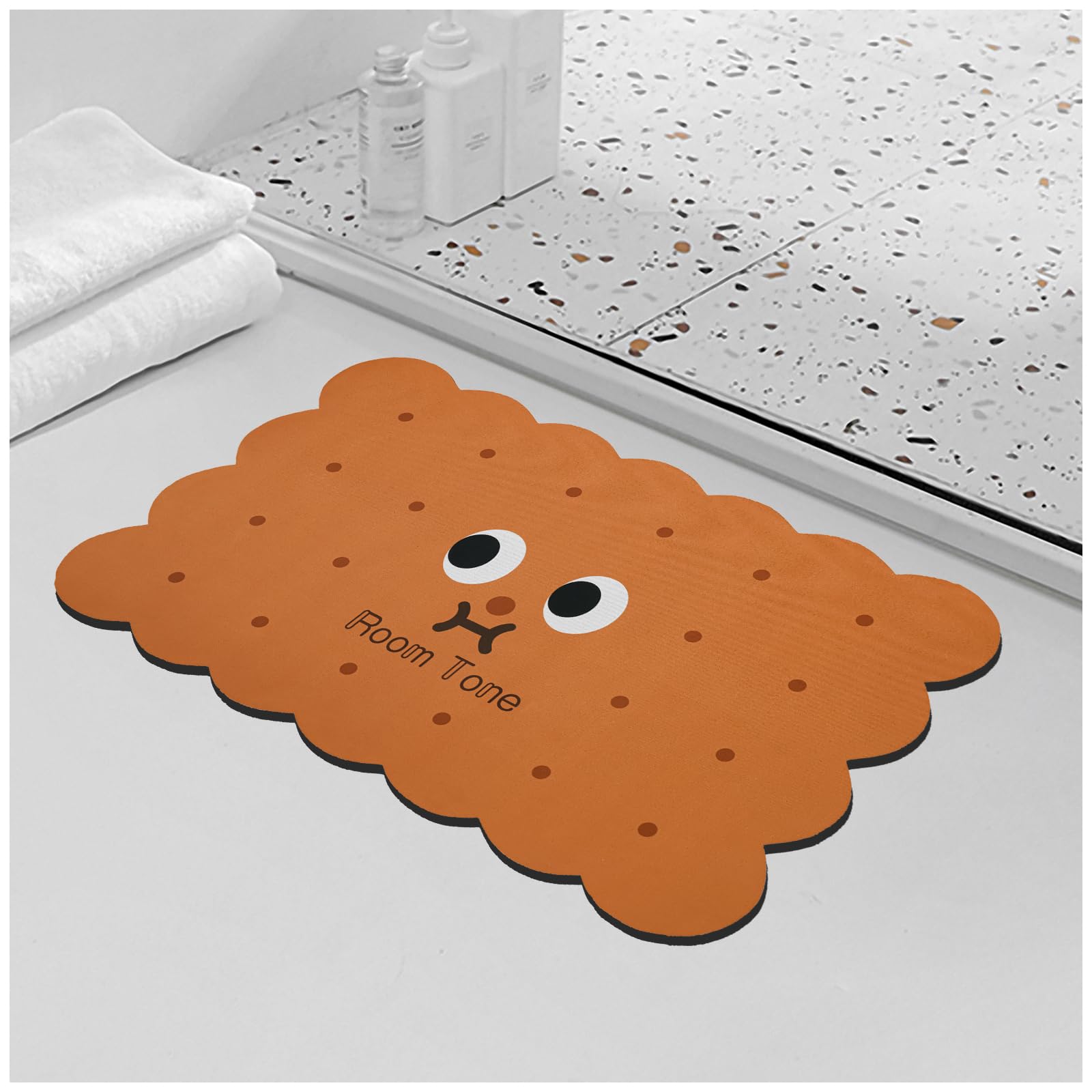 ROOMTONE Bath Mat, 60 x 90 cm, Absorbent and Non Slip, Quick Dry Bathroom Floor Mat for Shower and Bathtub, Sponge