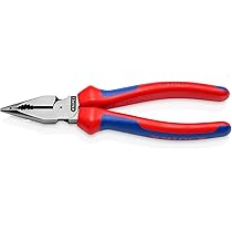 KNIPEX Tools 08 21 185 Needle-Nose Combination Pliers, 7-1/4 KNIPEX Tools 08 21 185 Needle-Nose Combination Pliers, 7-1/4