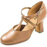 So Danca - 3" Heel T-Strap Broadway Cabaret Shoe, Professional Dance Shoes for Women, Support and Comfort- Roxy - SD153