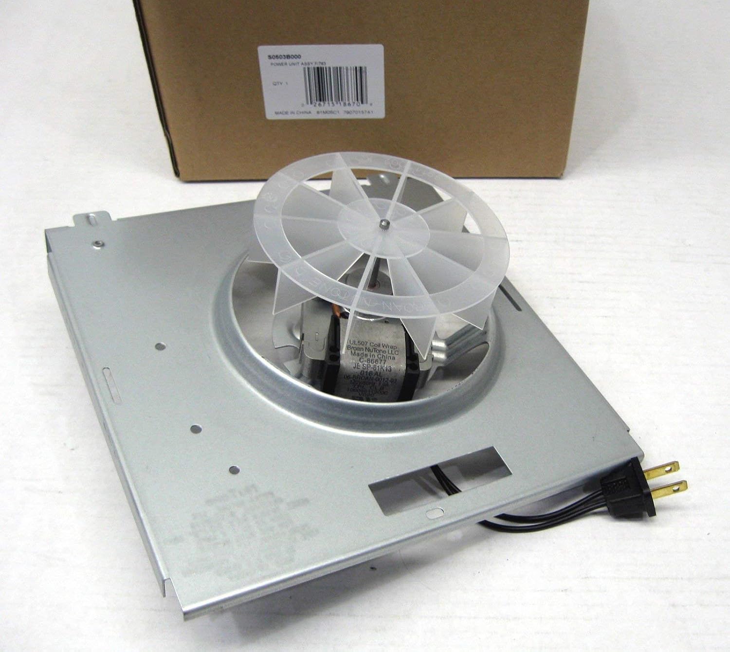 NuTone S0503B000 Bathroom Fan Motor Assembly - - 