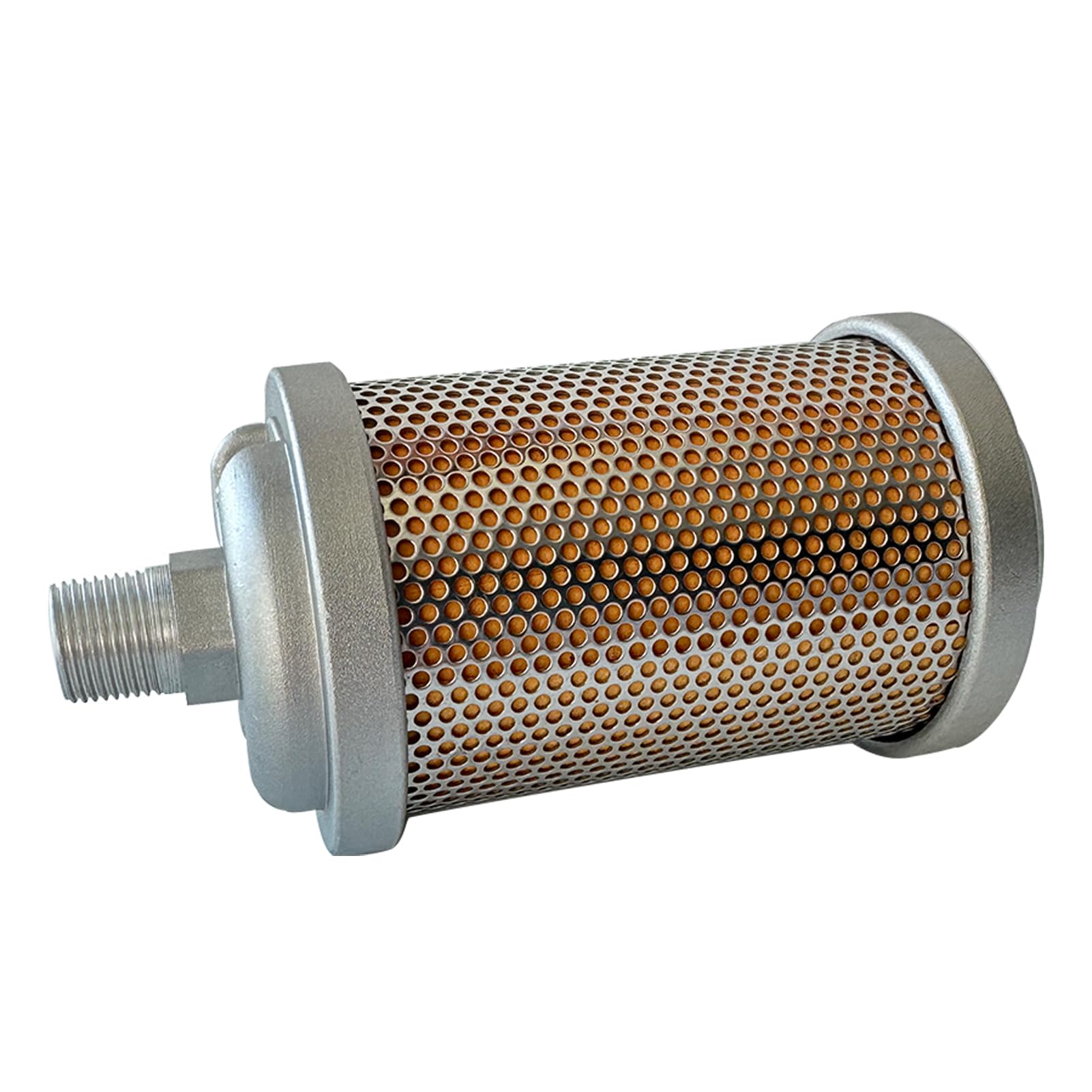 Photo 1 of M05 Air Compressor Muffler 1/2" NPT Air Exhaust Muffler Silencer for Compressor Dryer Compressed Air Equipment and Systems, Single Chamber 145 PSI, Replacement Part