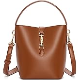 BOSTANTEN Small Bucket Bag for Women Crossbody Bags Trendy Vegan Leather Shoulder Purses Designer Ladies Handbags