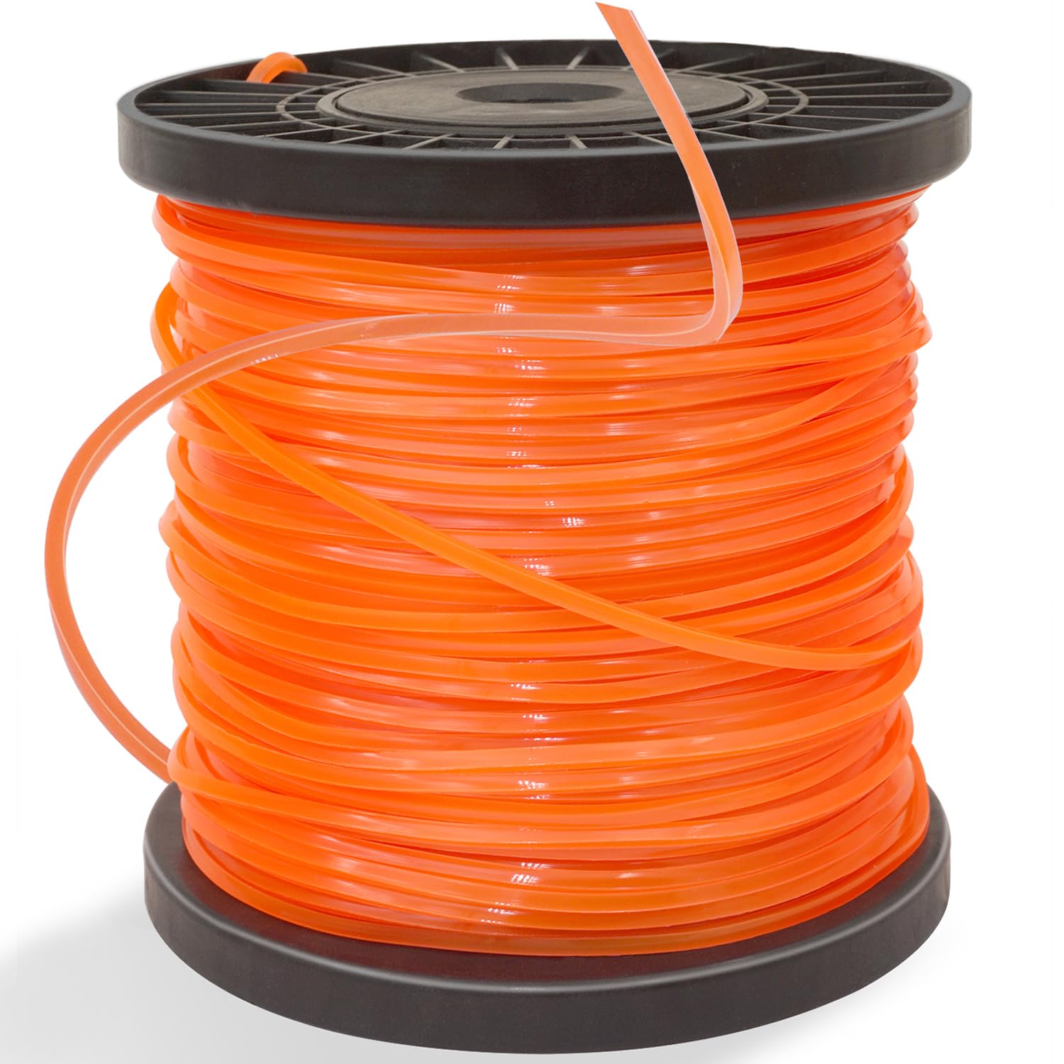 Zeqeey Square Heavy Duty Trimmer Line 2.4mm x 100m Strimmer Nylon String Wire Cord Rope for Garden Grass Strimmer & Electric Trimmers, 0.095 inch - Diagonal Size 3.4mm