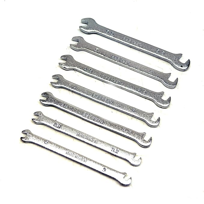 Mini Spanner set Metric 7pcs 3mm 5.5mm model engineering / hobby