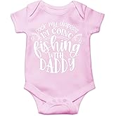 CBTwear Pack My Diapers Going Fishing With Daddy - Baby Clothes - Funny Newborn Bodysuit Outfits for Boys and Girls