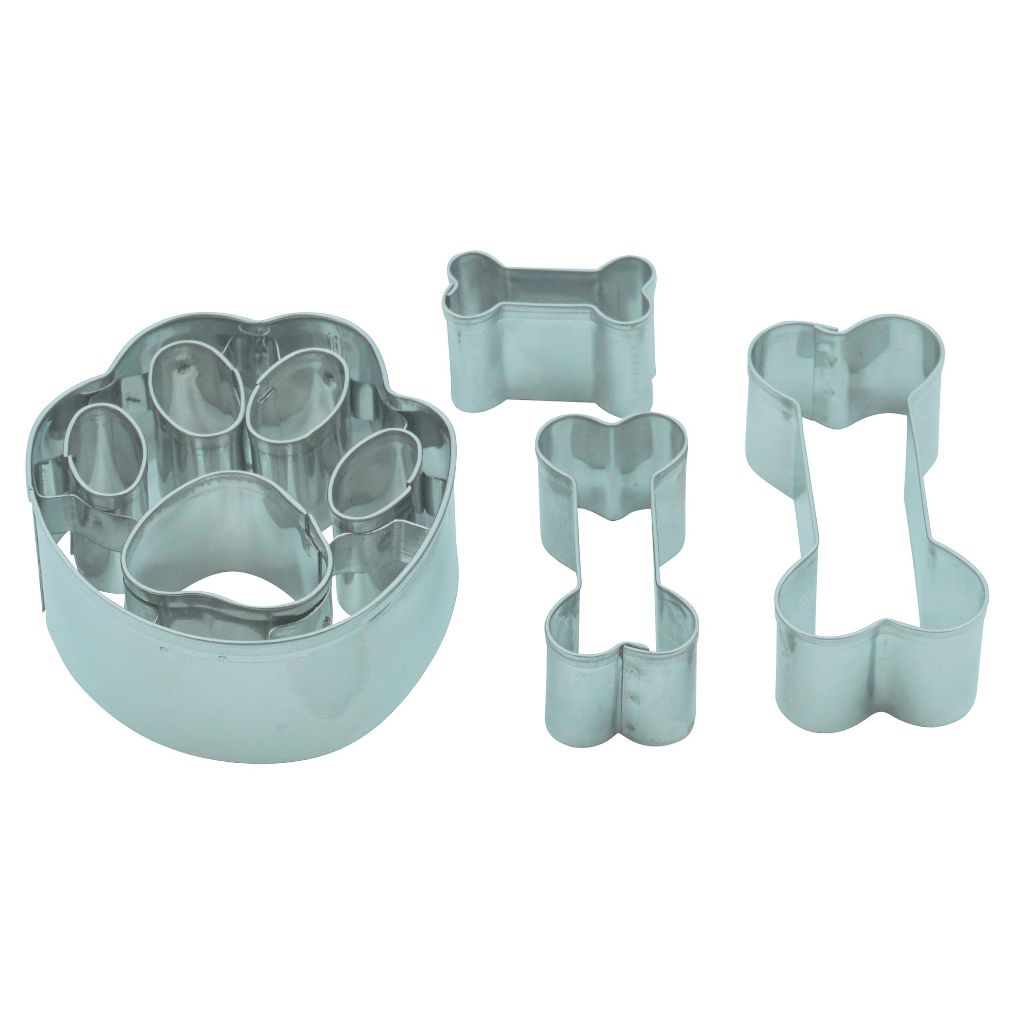 Dog Bone- and Paw-Shaped Biscuit Cutters Dog Biscuits Decoration