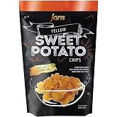 Jans Yellow Sweet Potato Chips, 4oz, Kettle Style Vegetable Snack | USDA , Gluten Free Vegan, Cooked in Coconut Oil, No Preservatives or Coloring, Paleo &amp; AIP Salted Vegetable Chips
