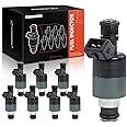 A-Premium Fuel Injectors Compatible with Chevrolet Impala/Camaro/Corvette/Caprice 1994-1996, Commercial Chassis 1994 & Buick Roadmaster/1994-1996 & Pontiac Firebird 1994-1997, V8 5.7L 8-PC Set