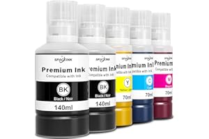 Compatible Ink Refill Bottles Replacement for T502 T522 ET-2760 ET-4760 ET-2800 ET-2850 ET-3850 ET-4850 ET-2720 ET-2803 ET-37