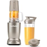 nutribullet&reg; Turbo Tumbler Edition, Personal Blender, Dune Beige, NB30400DB | 1000 Watt Blender with 24 ounce tumbler cup perfect for travel, nonslip silicone boot, and leak-proof to-go lid.