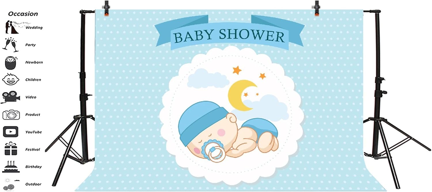 Amazon Com Laeacco Baby Shower Backdrops 8x6 5ft Vinyl