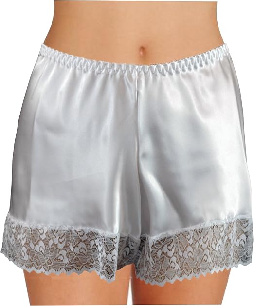 CATTYB'S Satin French Knickers White Large 14/16 Amazon.co.uk Clothing